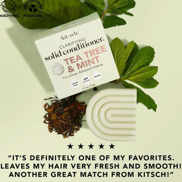 NEW✅Kitsch Tea Tree&Mint Clarifying Shampoo OR Conditioner Bar - Picture 7 of 8